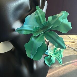 (NEW) Elegant Green Floral Earrings